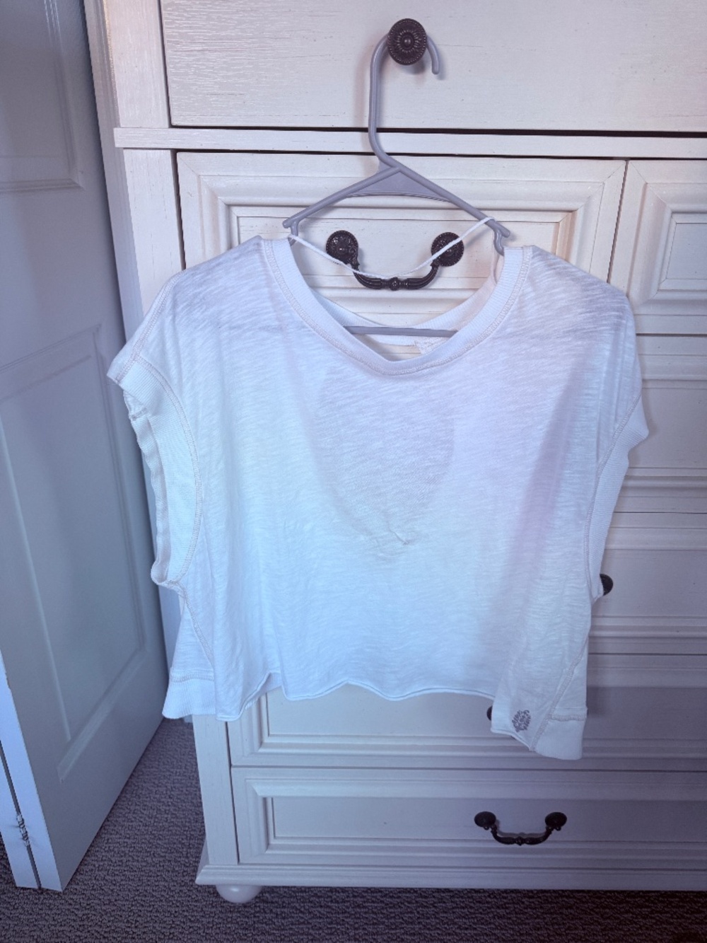 Free People Movement My Time Tee White Size S Open Back